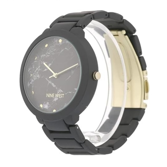 Women's Rubberized Bracelet Watch Black - Picture 3 of 8